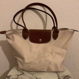 Longchamp Le Pliage Tote Bag in Beige Nylon